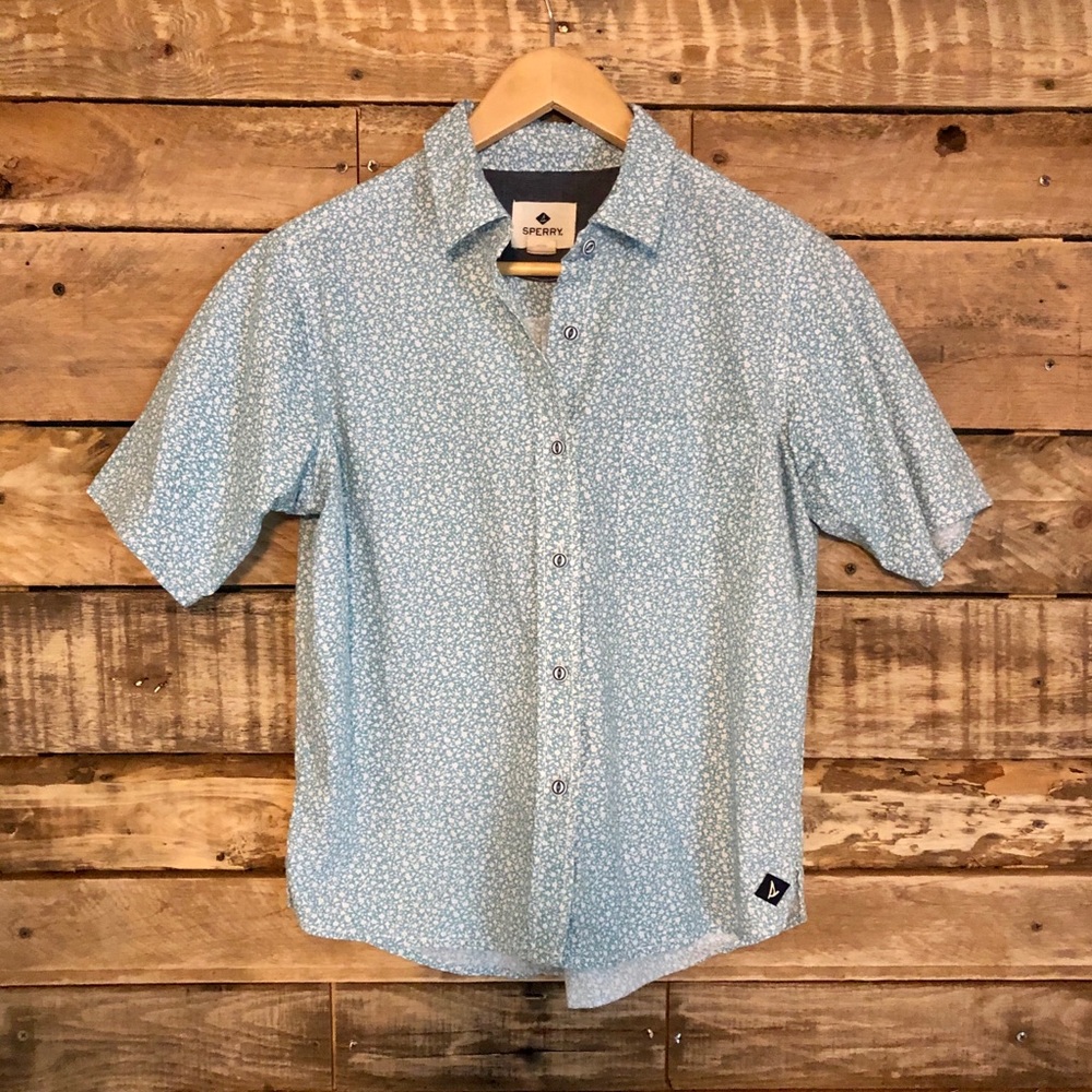 Women’s Sperry Blue Floral Blouse